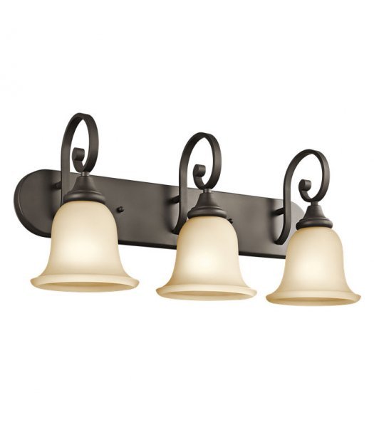 Kichler 45055OZ Monroe Bath Vanity 3 Light Fixture 